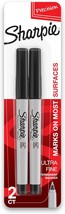 Sharpie Permanent Ultra Fine Point Black - 2 Ct - $5.24 CAD