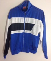 Vintage 90s Nike Track Jacket Windbreaker Colorblock Blue 1990s Men Size... - $25.49