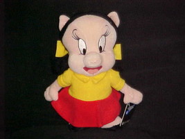 8&quot; Petunia Pig Bean Bag Plush Toy With Tag Warner Bros Studio Store 1999 - $24.74