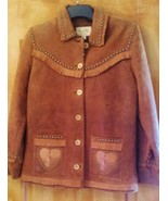 Scully Hearts of the West Distressed Brown Leather coat Vintage looking ... - £195.82 GBP