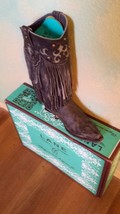 Gorgeous! New LANE Boot Santa Rosa Black Fringe!!!! great all around hea... - $399.00