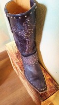 Gorgeous New! Old Gringo KRUSTS! in Blue Jeans(Color)Black ,Studs, Cross - $599.00