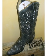 Sweet Corral Ladies Boot Cowgirl A 1096  Black and white Inlay  and STUDS! - £235.51 GBP