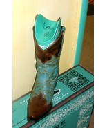 Gorgeous! Lane Boot Dakota-Shorter boot with turquoise brown LB0022H - £235.14 GBP