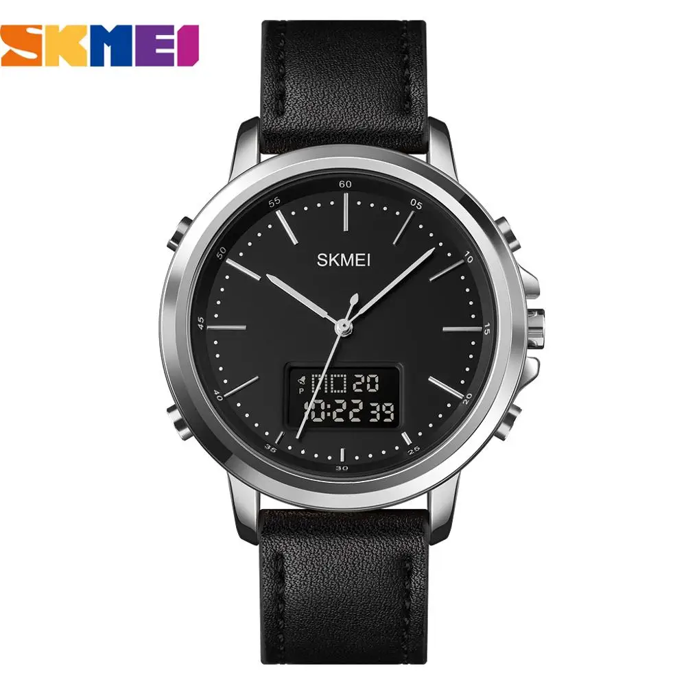   Men Minimalism   Fashion Vintage Leather Strap Electronic Men&#39;s Watch Clock Di - £105.67 GBP