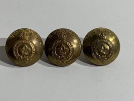 3 x WW2 Canadian Army General Service buttons 25 mm diameter brass Scully MTL - £22.48 GBP
