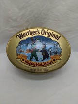 Vintage 1998 Werthers Original Happy Holidays Empty Tin - £10.38 GBP