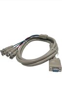 6ft SVGA (HD15 Male) to BNC (4 Male) Monitor Breakout Cable  10H1-19106 - $11.69