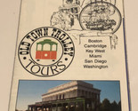 Vintage Old Town Trolley’s Tours Brochure Washington DC BRO11 - $8.90