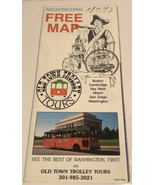 Vintage Old Town Trolley’s Tours Brochure Washington DC BRO11 - £6.98 GBP