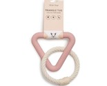 Wild One Small Triangle Tug Dog Toy for Small Breeds Rope Toy Durable Pink - $11.57