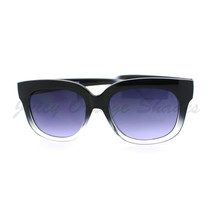 Super Retro Sunglasses Womens Thick Horn Rim Fashion Frame 2-Tone BLACK - £15.59 GBP