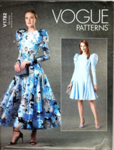 Vogue V1782 Misses 8 to 16 Princess Seam Dress UNCUT Sewing Pattern - £18.17 GBP