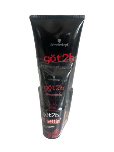 Schwarzkopf Got2b Men's Magnetik Styling Gel Pheromones 6.8 oz With Travel Size - $37.05