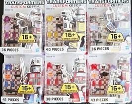 Hasbro Kre O Minifigures Transformers Custom Kreon Collection 1 Full Set 6pc - £57.53 GBP
