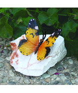 Yellow Mocker Swallowtail Butterfly Lost Wax Bronze Casting Collectible Statue - $83.94