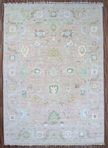 100% Wool 10x14 Ft Camel Colourful Hand Made Carpet Turkish Oushak Rug - £1,773.15 GBP