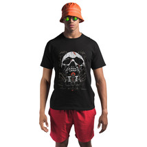 Skull and Haunted House Men Crew Neck Short Sleeve T-Shirts Graphic Tees... - $14.89