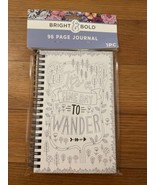 Tiny Crafts Blank Pages Spiral Bound Journal Fine Day to Wander Colorable - £7.06 GBP