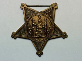 GRAND ARMY OF THE REPUBLIC, TYPE IVa, STAR PENDANT, NUMBERED, CIVIL WAR ... - $753.89 MXN