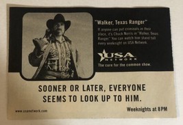 Walker Texas Ranger Print Ad Advertisement Chuck Norris Atlanta Tpa14 - £4.74 GBP