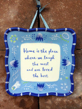 2003 Hallmark Kimberly Hodges Wall Plate Home is Where We Laugh Most Lov... - £11.19 GBP