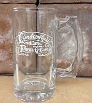 Walt Disney World Cinderella&#39;s Royal Table Glass Mug with Thumb Grip - 1999 - £14.14 GBP