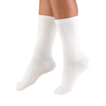 TRUFORM Trusoft Crew Socks 8-15mmHg (White) Large - £10.88 GBP