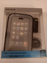 Belkin F8Z334 Black Fast Fit Armband With Cable Capsule For iPhone 3G New  - £17.62 GBP
