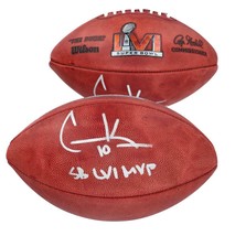 COOPER KUPP Autographed &quot;SB LVI MVP&quot; Rams Super Bowl Football FANATICS - £605.31 GBP