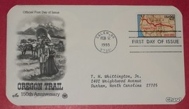 First Day Cover- 150th Anniversary Oregon Trail - $7.99