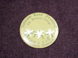 1981 Autumn Leaf Festival Leavenworth, Washington Promotional Pinback Bu... - £4.51 GBP