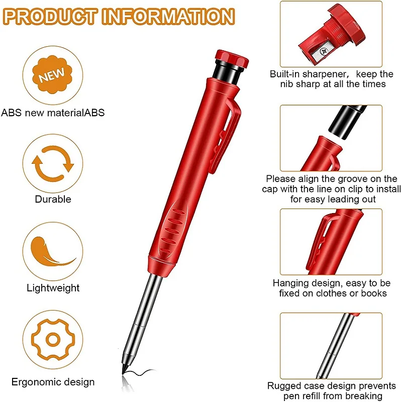 Nter pencil and built in aener with refill leads for deep hole mechanical pencil marker thumb200