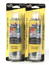 2 Count Tulip 30 Oz Color Shot Lemonade Instant Fabric Color Quick Dry Spay - £19.58 GBP