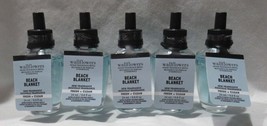 White Barn Bath &amp; Body Works Wallflower Refill Bulb Lot Set of 5 BEACH BLANKET - $47.63