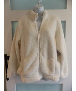 CROFT &amp; BARROW COCONUT SHERPA JACKET SIZE M WOMEN&#39;S NEW - $26.70
