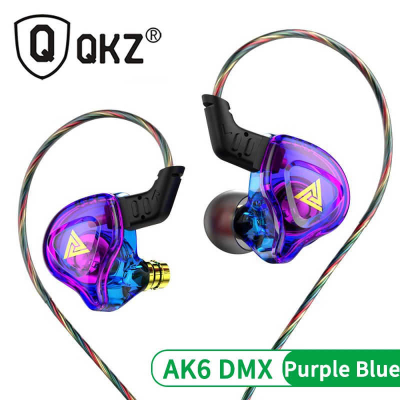 QKZ AKX HIFI Heavy Bass Transparent Earphones IEM Monitor Level 3.5mm In-Ear Mus - £8.37 GBP