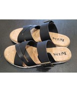 Korks by Kork-Ease Sandals Strappy Faux Leather Black Women’s Size 9M - $450.46 MXN