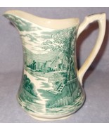 Alfred Meakin England Tintern Green Transferware Milk Pitcher Ca 1910 - $24.95