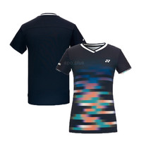 YONEX 23FW Women&#39;s Badminton T-Shirts Apparel Top Sportswear Midnight 233TS008F - £51.00 GBP
