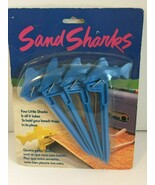 Vintage Sand Sharks beach towel holders set of 4 (blue) - $10.83 CAD
