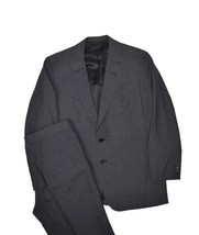 Hickey Freeman Suit Mens 41S Grey Glen Check Jacket &amp; Pants Wool USA Pla... - £105.67 GBP