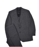 Hickey Freeman Suit Mens 41S Grey Glen Check Jacket &amp; Pants Wool USA Pla... - £105.63 GBP