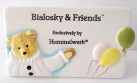 Hummelwerk Baby Nursery Teddy Bear Balloons 1984 Bialosky &amp; Friends Japan - £6.98 GBP