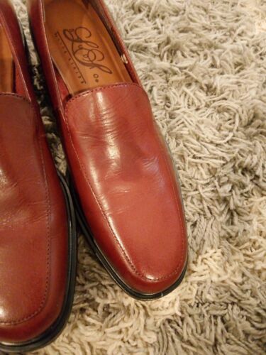 Studio Life Stride Women&#39;s Loafers Shoes Wine Slip-On Block Heel 8 - $6.79