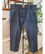 Levi&#39;s Men Blue Denim 100% Cotton High Rise Straight Legs Jeans Pant Siz... - $37.91 CAD