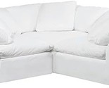Sunset Trading Contemporary Puff Collection 3PC Slipcovered Sofa Perform... - $6,957.99