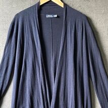 Polo Ralph Lauren Open Cardigan Sweater Navy Blue Silk Blend - Women&#39;s S... - $704.41 MXN