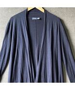 Polo Ralph Lauren Open Cardigan Sweater Navy Blue Silk Blend - Women&#39;s S... - $704.41 MXN