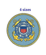 Coast Guard 4sizes Digitized filled Embroidery design Digital Download - $6.79 CAD